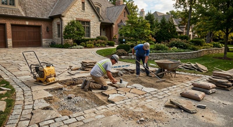 Driveway Pavers Replacement Service